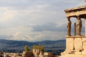 Couches d'histoire à Athènes