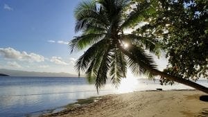 Jeter la serviette de plage de Fidji