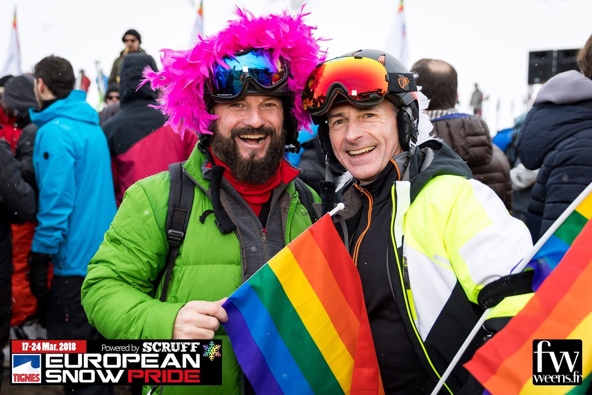 La semaine de ski gay de Tignes, France